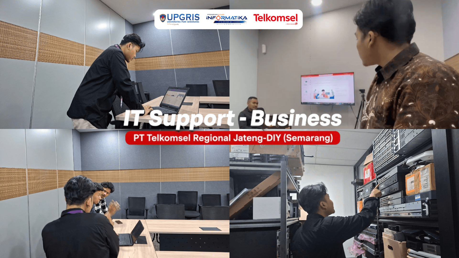 Pengalaman Magang Mahasiswa Informatika di Bidang IT Support  Business PT Telkomsel Regional JatengDIY Semarang