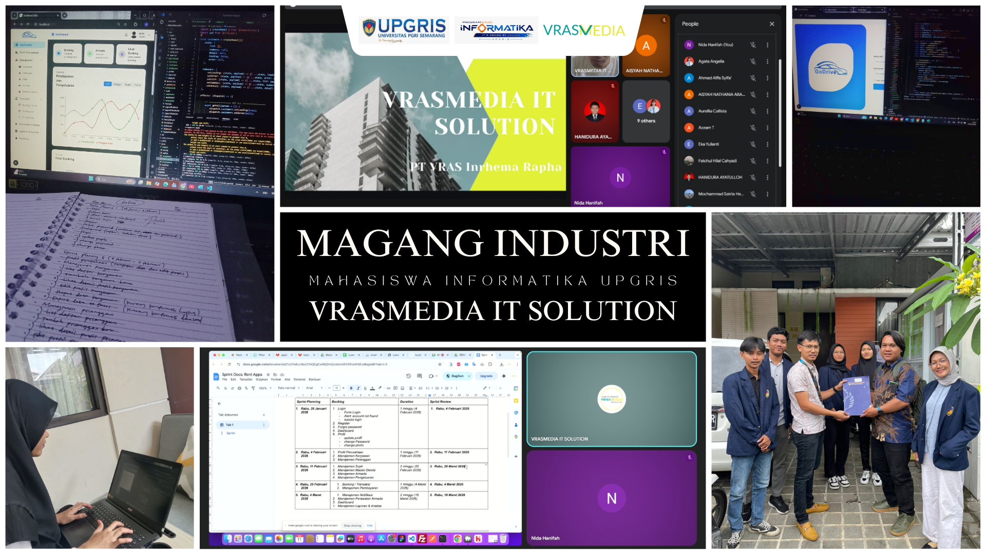 Mahasiswa Informatika UPGRIS Kembangkan Sistem Monitoring Aktivitas Magang Berbasis Web di Vrasmedia IT Solution