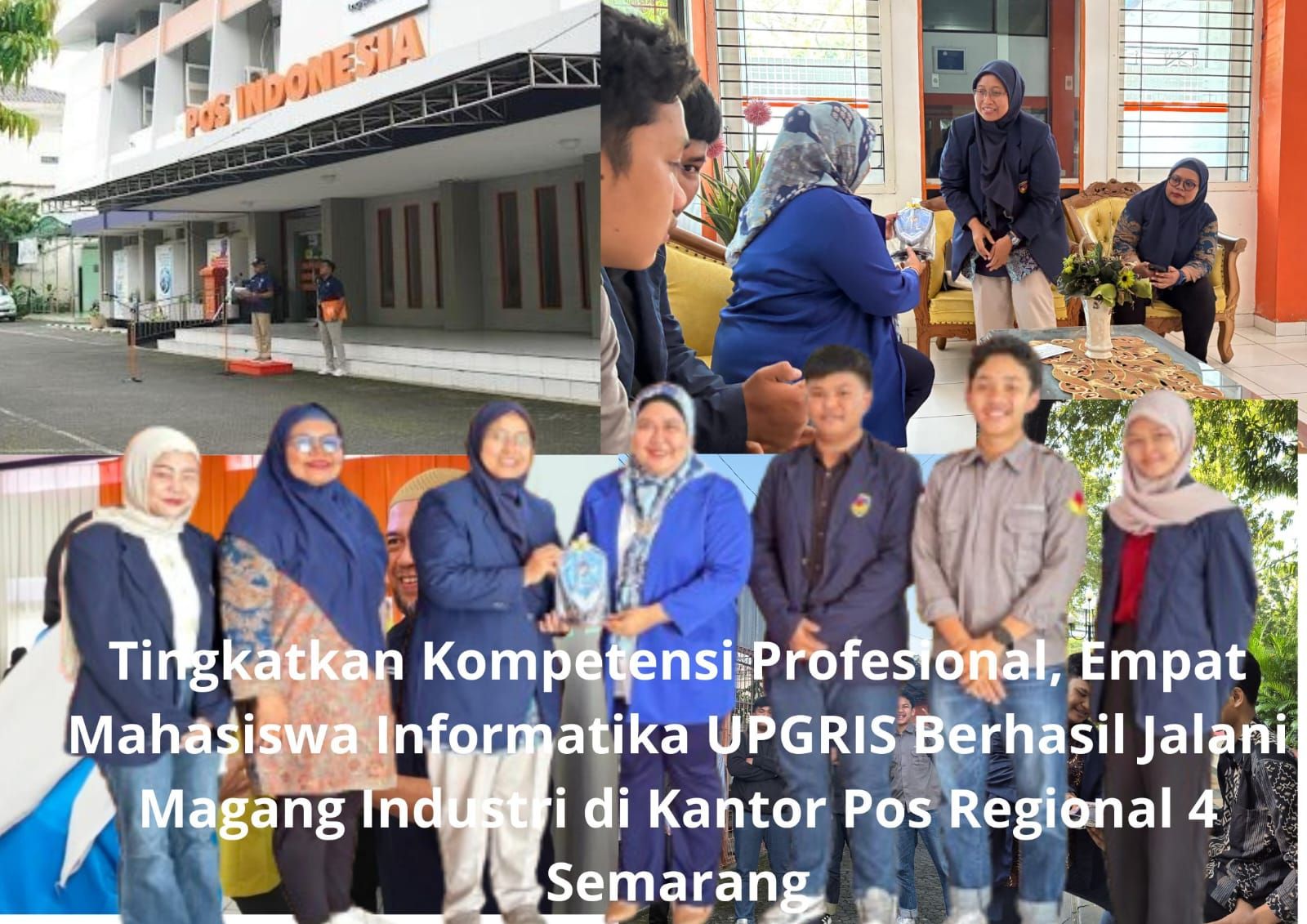 Tingkatkan Kompetensi Profesional, Mahasiswa Informatika UPGRIS Berhasil Jalani Magang Industri di Kantor Pos Regional 4 Semarang