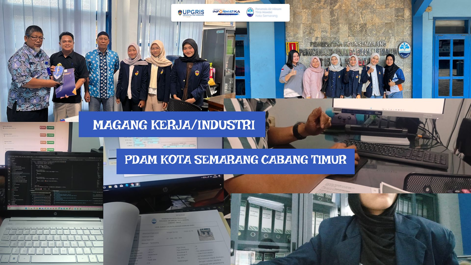 Mahasiswa Magang Informatika UPGRIS Sukses Kembangkan Aplikasi di PDAM Semarang Timur Untuk Otomatisasi Perhitungan dan Forecasting Data