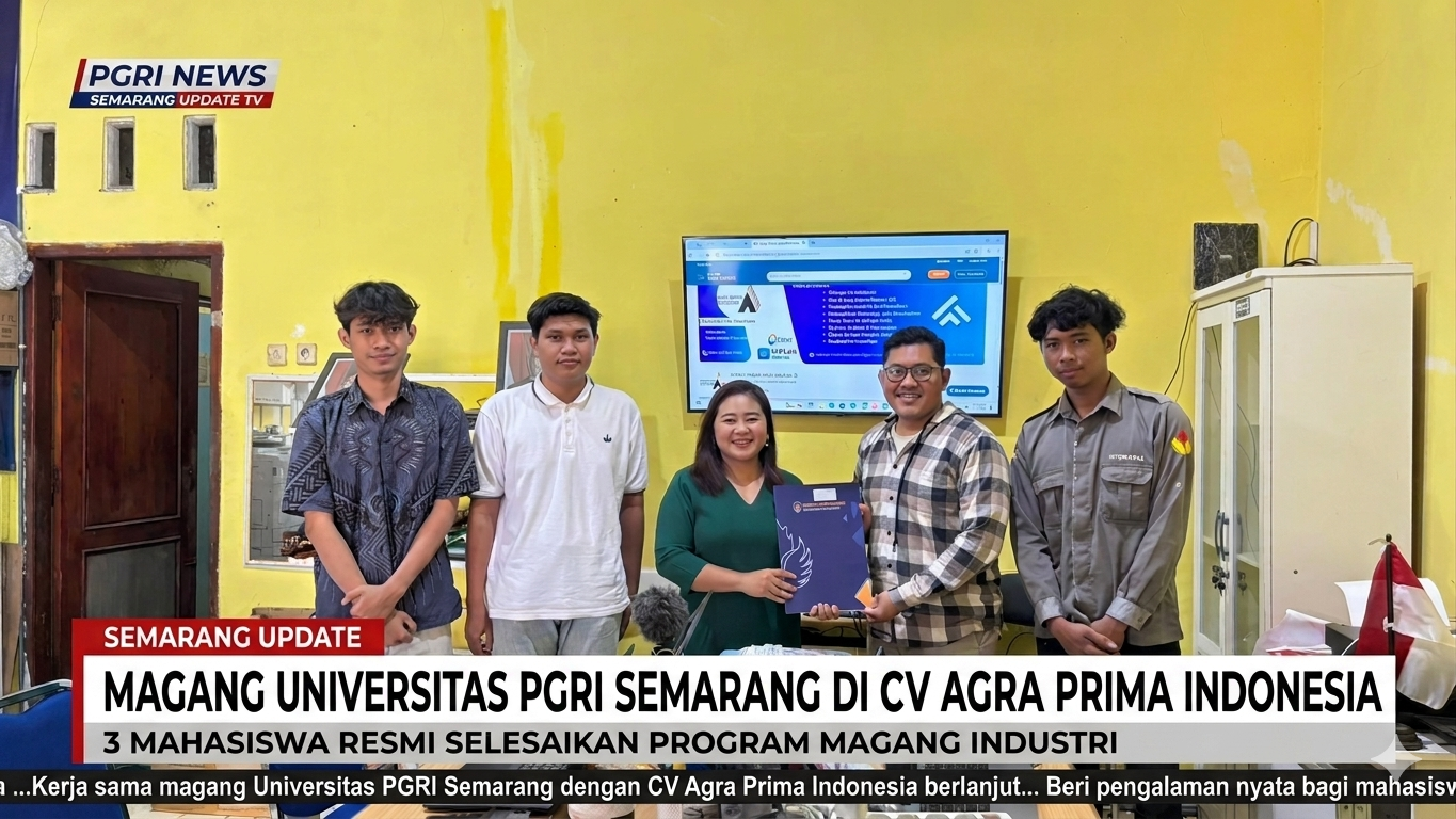 Rancang Sistem E-Commerce Pengadaan ATK, Mahasiswa Selesaikan Program Magang di CV Agra Prima Indonesia