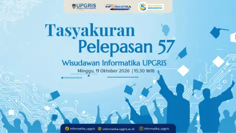 Syukuran Pelepasan 57 Calon Wisudawan Informatika UPGRIS