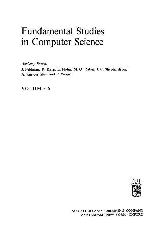 1978 Automated Theorem Proving. A Logical Basis (D. W. Loveland (Auth.))