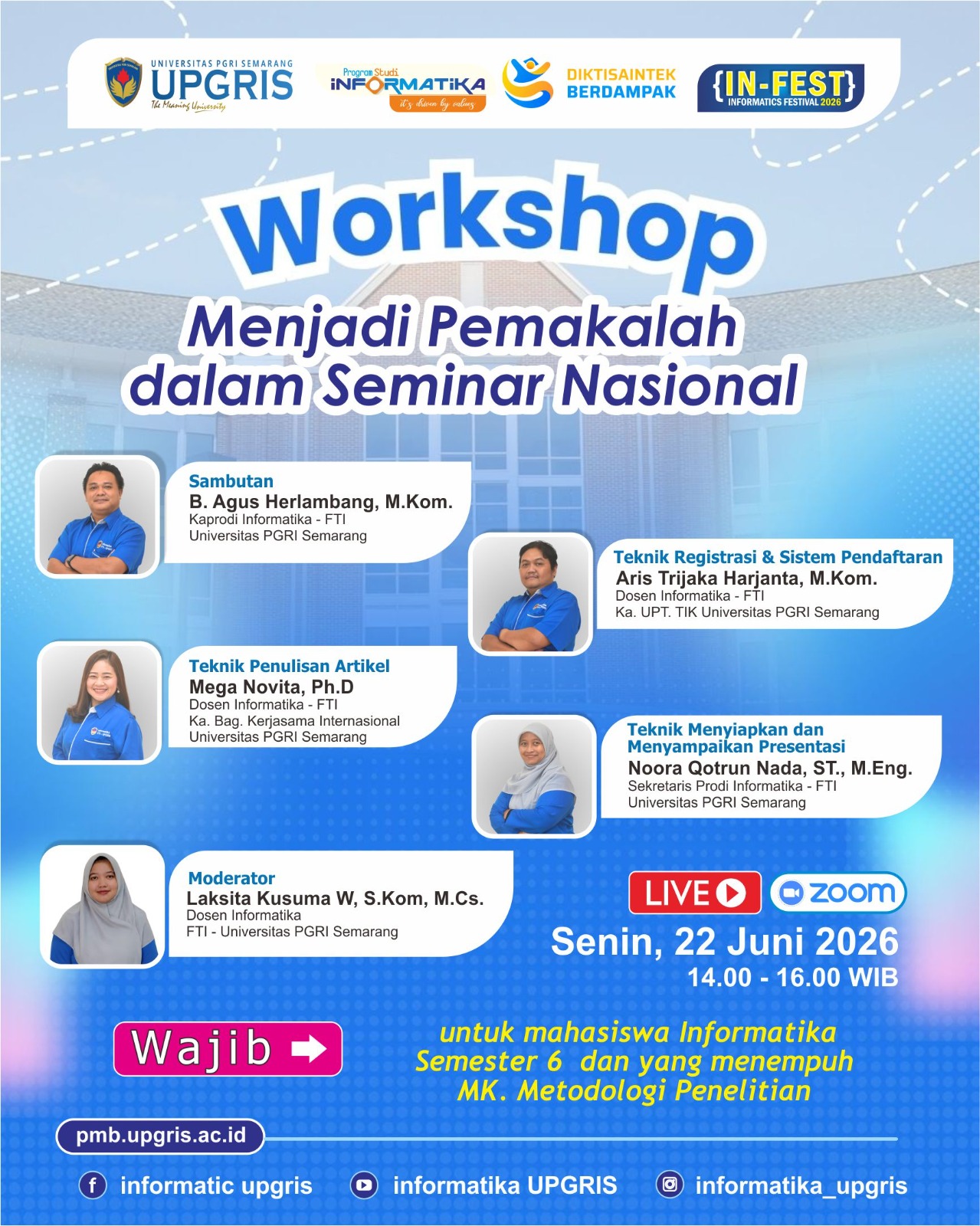Poster Workshop Menjadi Pemakalah dalam Seminar Nasional