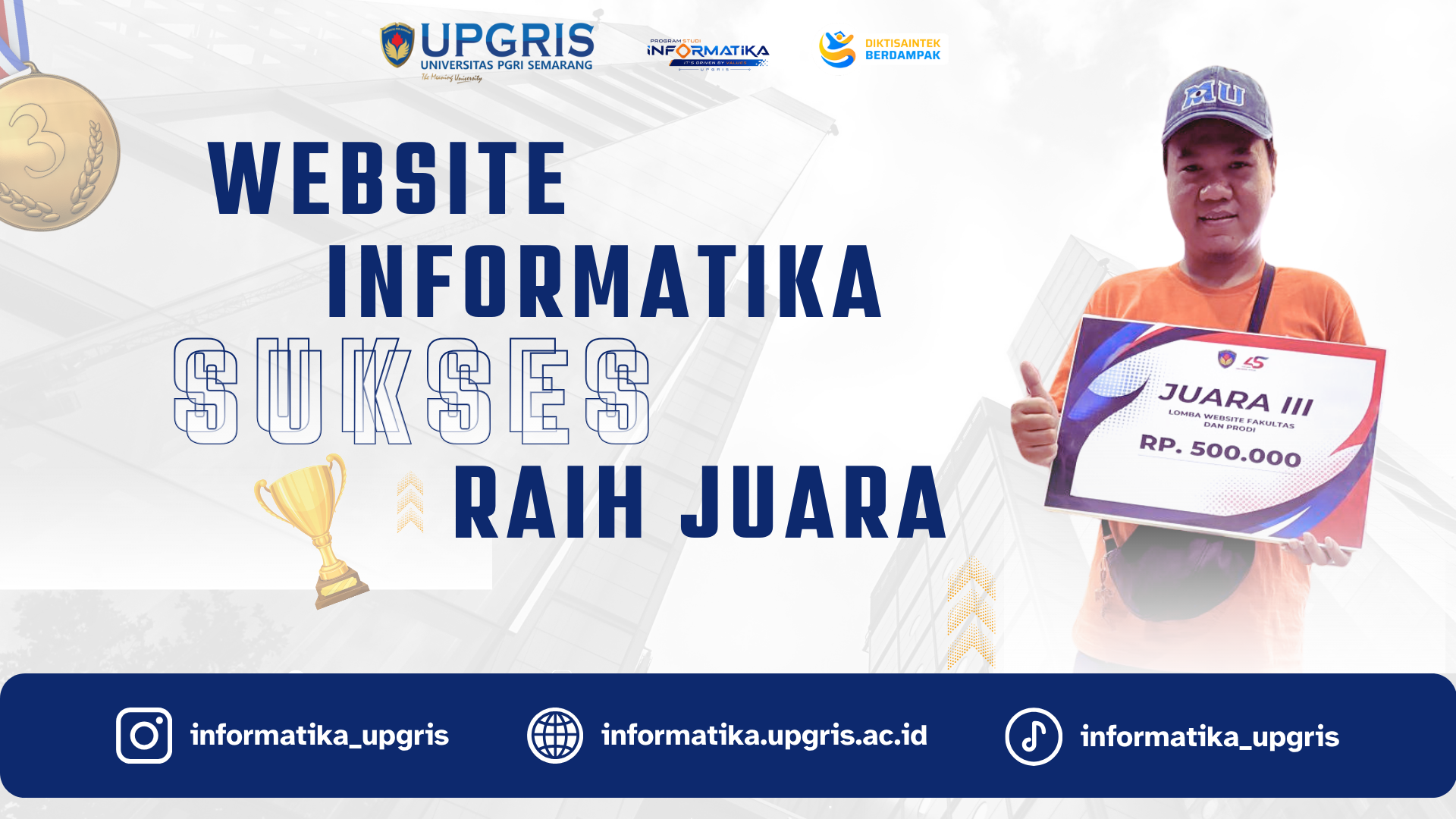 Informatika UPGRIS Raih Juara Lomba Website Dies Natalis ke-45