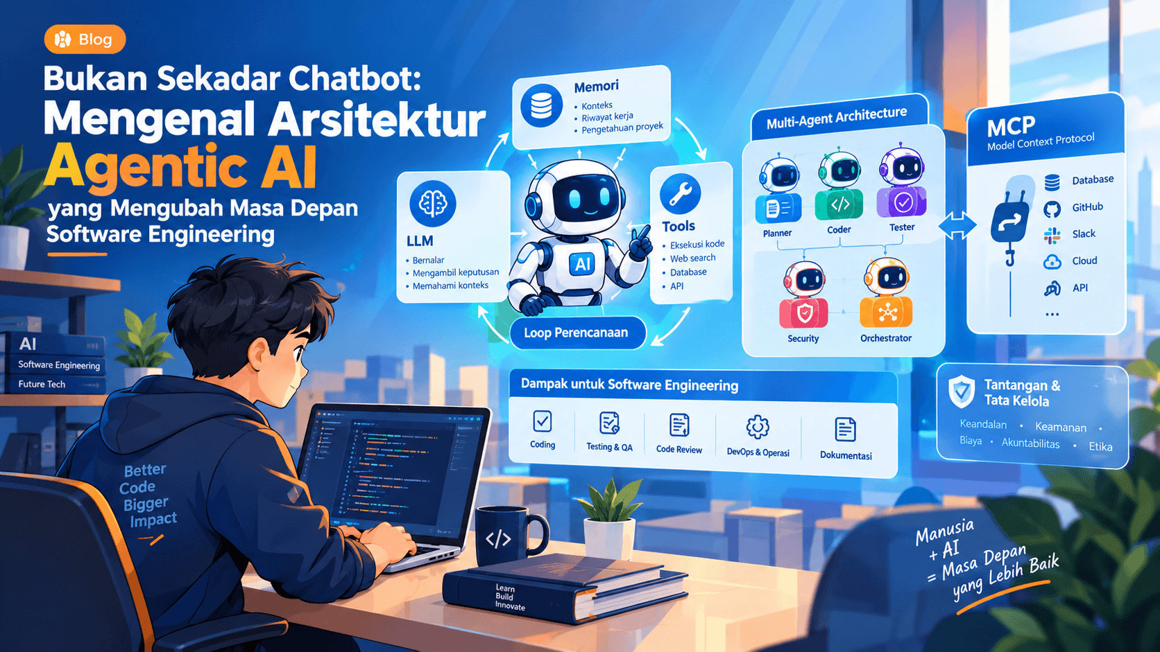 Bukan Sekadar Chatbot: Mengenal Arsitektur Agentic AI yang Mengubah Masa Depan Software Engineering