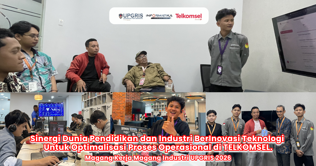 Mahasiswa Informatika Universitas PGRI Semarang Rancang Sistem Manajemen Karyawan Berbasis AI di PT Telkomsel Regional Jawa Tengah dan DIY