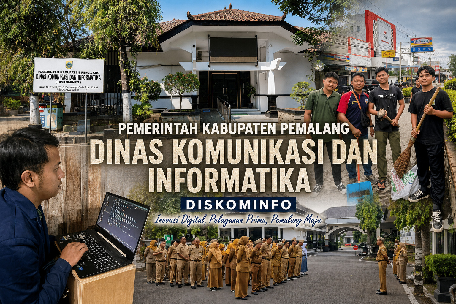 IMPLEMENTASI SISTEM MONITORING ADMIN & PEKERJA MENGGUNAKAN LARAVEL BERBASIS WEBSITE SISTEM DISKOMINFO KABUPATEN PEMALANG